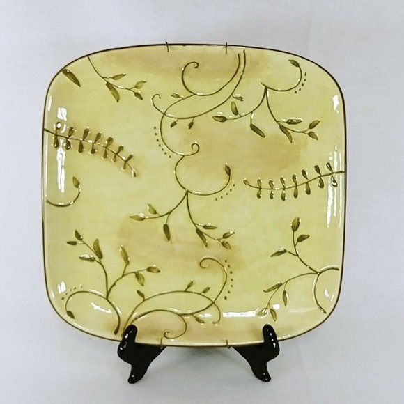 Plate Centerpiece Serving Plate Belle Casa by Ganz with Wall Hanger 12" - Picture 1 of 7